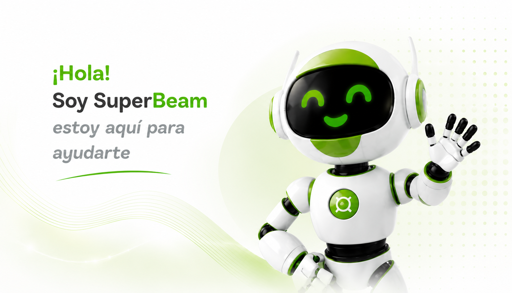 SuperBeam robot contacto